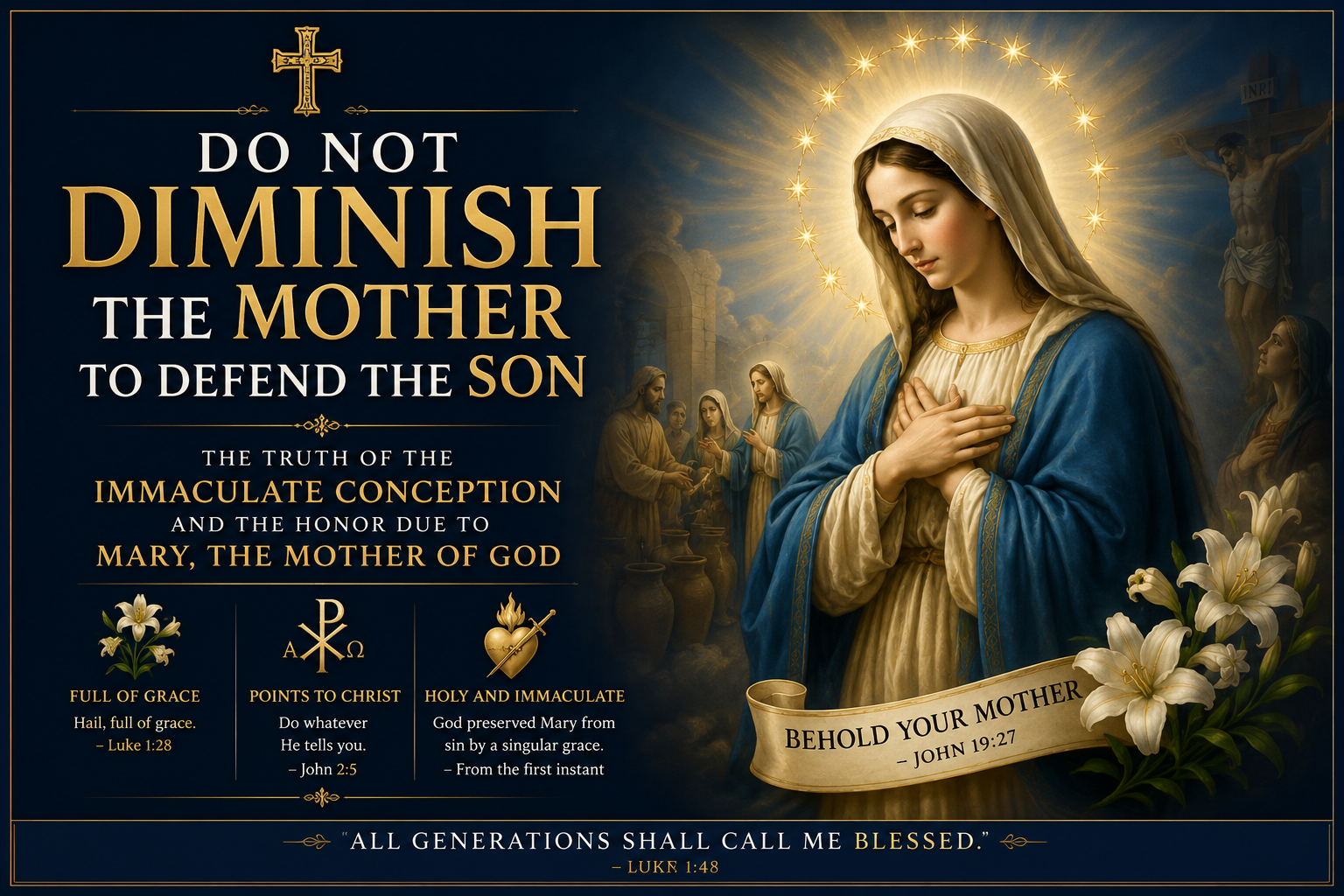 Do Not Diminish the Mother to Defend the Son