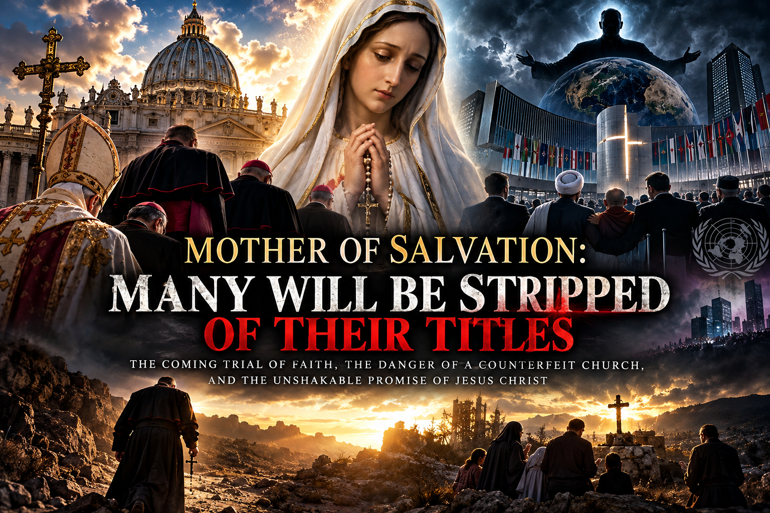 MOTHER OF SALVATION: MANY WILL BE STRIPPED OF THEIR TITLES